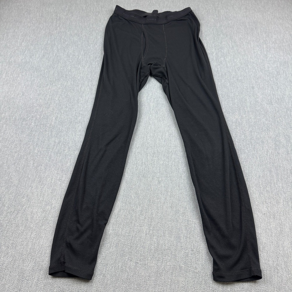 Patagonia Pants Mens Small Black Performance‎ Baselayer Capilene Made in USA